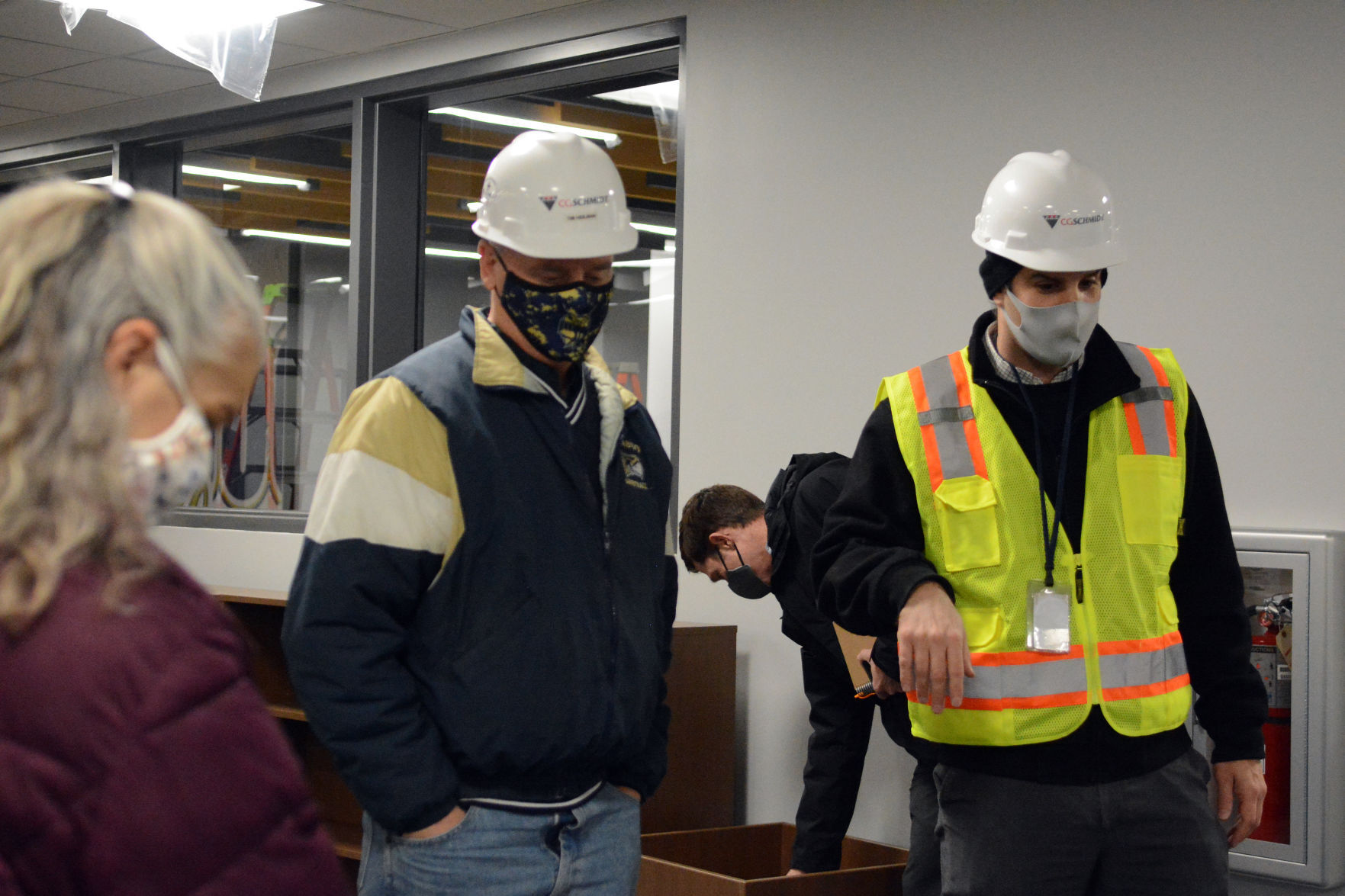 Tour of Jack Young Middle School construction, Dec. 7